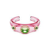 Dulcis cuff, Mixed cuts, Multicolored, Gold-tone plated